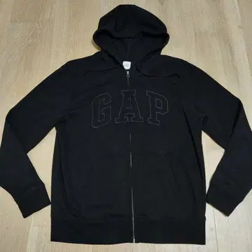GAP 블랙 풀 집업 후드티 M