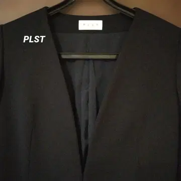 PLST 다크 네이비 노카라 자켓 S 사이즈