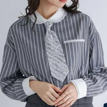 소말리아 넥타이 포함 블라우스