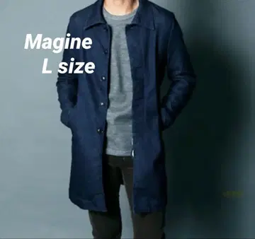 새상품급 Magine(마진) 데님 인디고 블루 코트 자켓 L 사이즈