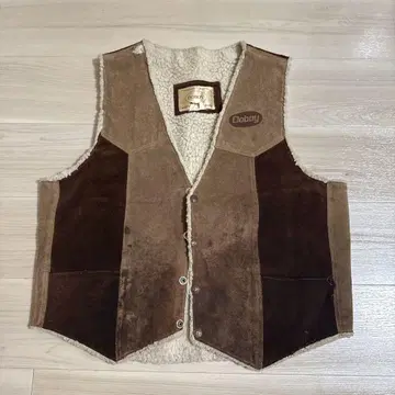 DOBY 천연 가죽 베스트 LARGE