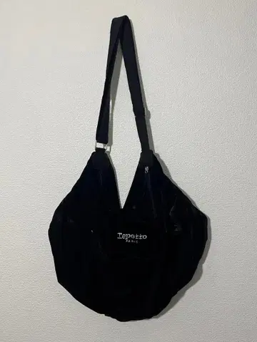 레페토 repetto 벨로아 백 블랙 검정 넉넉한 사이즈