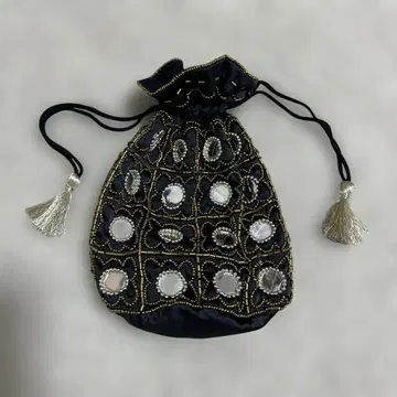 Pondichery 블랙 복조리 백