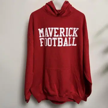 MAVERICK FOOTBALL 빨간색 후드티