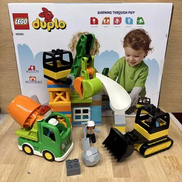 LEGO 듀플로 10990 건설 현장 크레인 믹서기 자동차 불도저