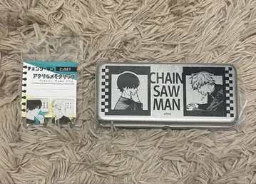 CHAIN SAW MAN 펜 케이스와 아크릴 키링 세트