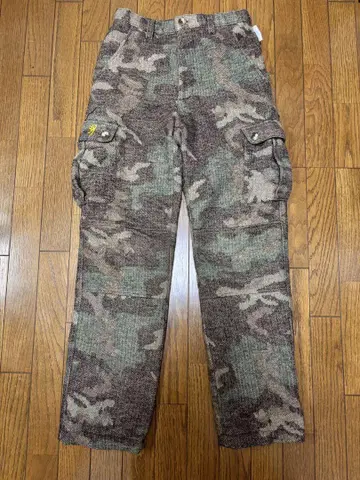 카모플라쥬 카고 팬츠 브라우닝 울 혼방