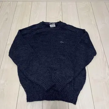LACOSTE 네이비 니트 스웨터 70s 빈티지