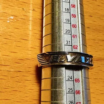 레어 깃털 로고 yaz 실버제 반지 22호 야자와 에이요시