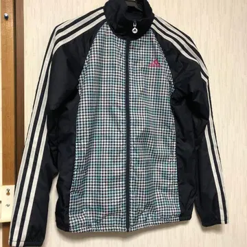 여성용 adidas 하운드투스 패턴 저리 상하의 네이비
