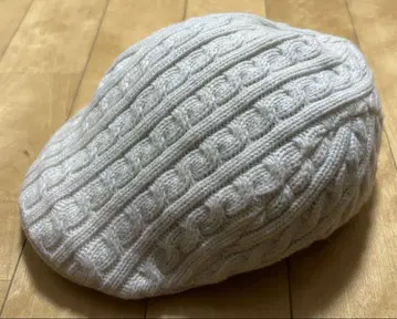 니트 모자 라코스테 Lacoste 아이보리 헌팅 베레모