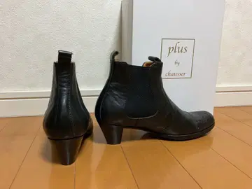 새상품 plus by chausser 사이드 고어 부츠 블랙