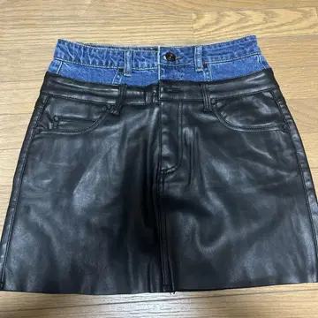 Desigual 블랙 데님 타이트 스커트 M