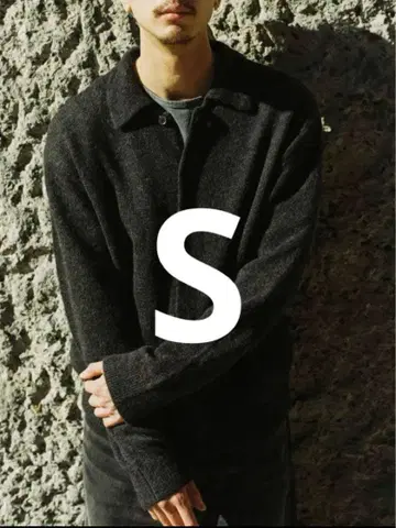 LIDNM ALPACA KNIT SHIRT CARDIGAN S 사이즈