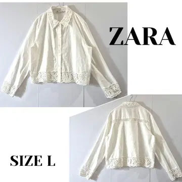 ZARA 자라 ZW COLLECTION 크로셰 셔츠 SIZE L