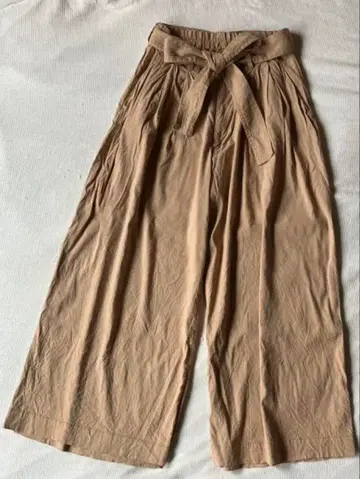 그랑마 마마 도터 베이지 와이드 팬츠