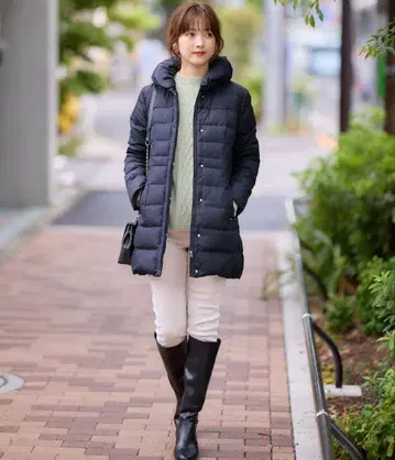 anySIS 숄카라 다운 코트
