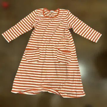 marimekko 스트라이프 긴팔 원피스