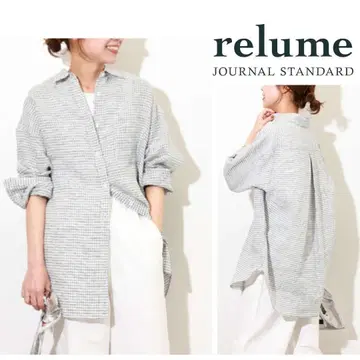[relume] 새상품급 2023SS No.66 프렌치 린넨 모노톤 셔츠
