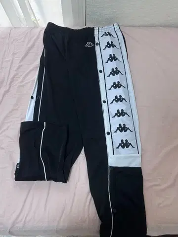 Kappa 조거 팬츠 블랙/화이트