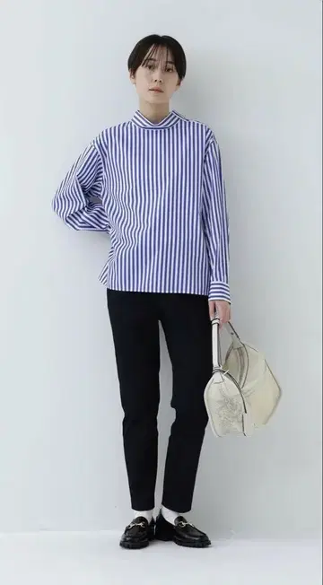 (택 포함 미사용 새상품!) 휴먼 우먼 피케 스트레치 팬츠 M 네이비