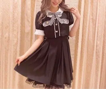 리즈리사 LIZLISA 반팔 세일러 카라 원피스