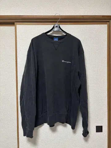 Champion 블랙 맨투맨 XXXL