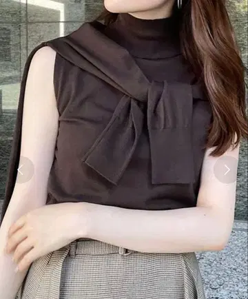 anuans 앙상블 니트 브라운