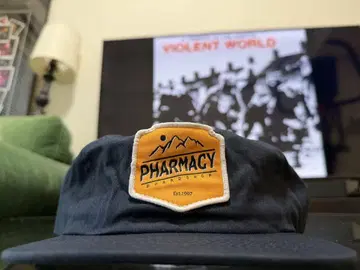 USA Pharmacy Boardshop 스케이트보드 캡 네이비