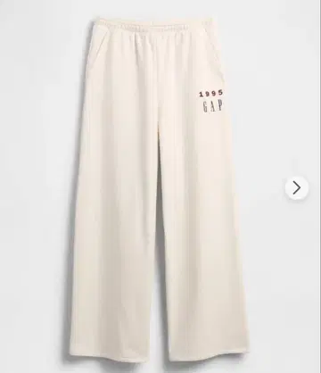 GAP 30th 기념일 헤비 웨이트 로고 배기 스웨트 팬츠