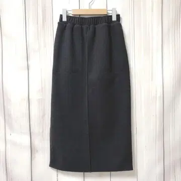 [피이릭] 타이트 스커트 미디 기장 허리밴딩 일본제 포켓 부착 S