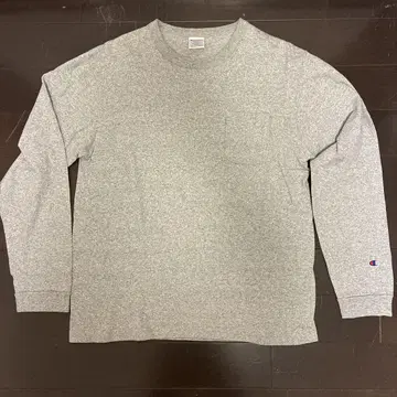Champion T1011 그레이 L 사이즈 긴팔 티셔츠