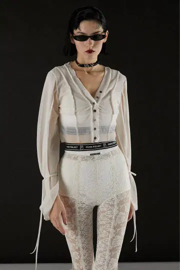 prank project 골지 레이어드 가디건