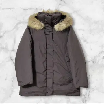 유니클로 하이브리드 다운 코트 2023 브라운 S