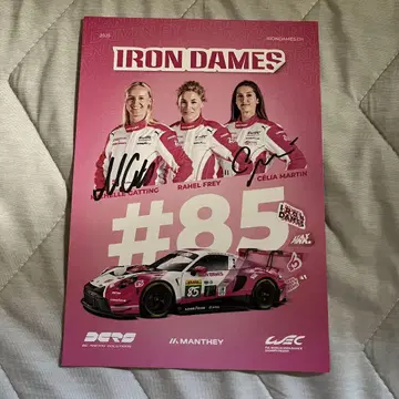 IRON DAMES 엽서 플래그 세트 WEC PORSCHE