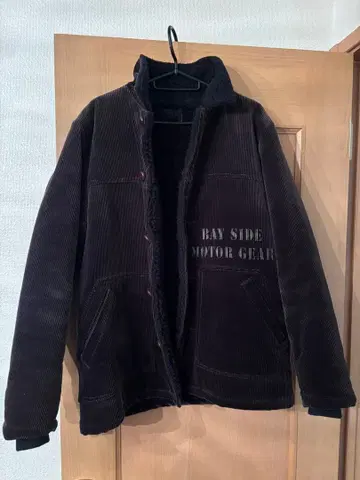 BAY SIDE MOTOR GEAR 블랙 코듀로이 자켓