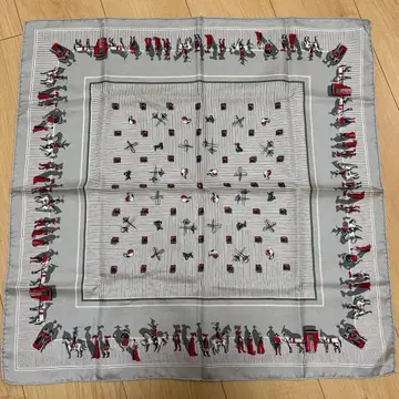 manipuri 실크 반다나 그레이