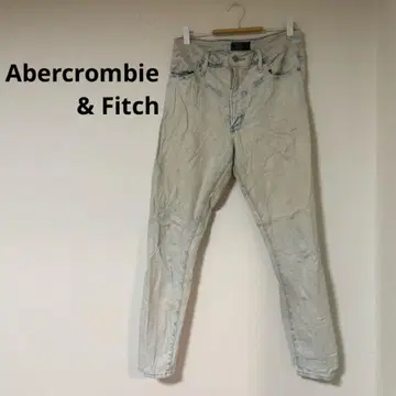 Abercrombie & Fitch 데님 라이트 블루 하이라이즈