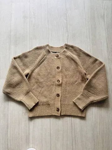 타임세일 중 바나나리퍼블릭 카멜 니트 스웨터 가디건 M