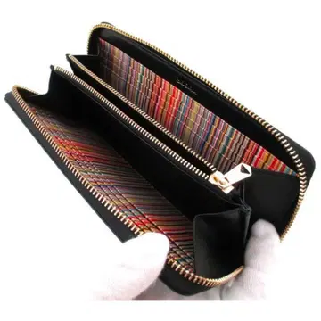 특가 미사용품 박스 없음 폴스미스 인기 지퍼 장지갑 블랙