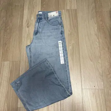 UNIQLO 와이드 플레어 데님 25 (63.5cm) B3 블루