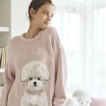pique 룸웨어 젤라피케 젤라또피케 핑크 강아지