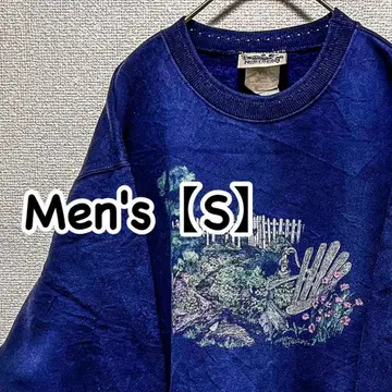 HK25 [US 수입] NORTHERN 맨투맨 [남성용 S 상당] 네이비