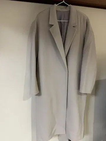 green label relaxing 그레이 베이지 체스터 코트