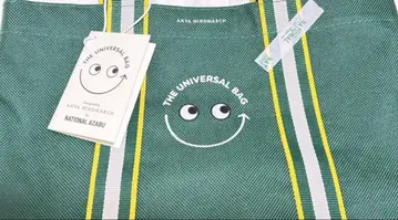 라스트 미사용 새상품 소 내셔널 린넨 에코백 Anya Hindmarch