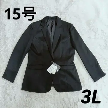 새상품 워셔블 테일러드 자켓 빅 사이즈 15호 블랙