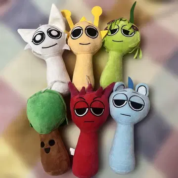 스플랜키 봉제 인형 6체 세트