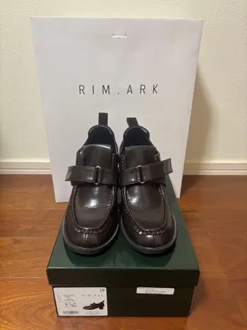 RIM.ARK 다크 브라운 매니시 힐 신발 23~23.5cm