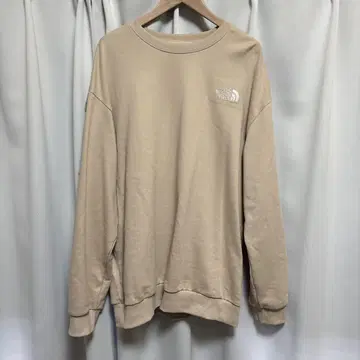 THE NORTH FACE 베이지 크루넥 맨투맨