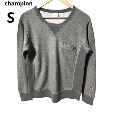 Champion 그레이 맨투맨 리버스 위브 S SHIPS 별주